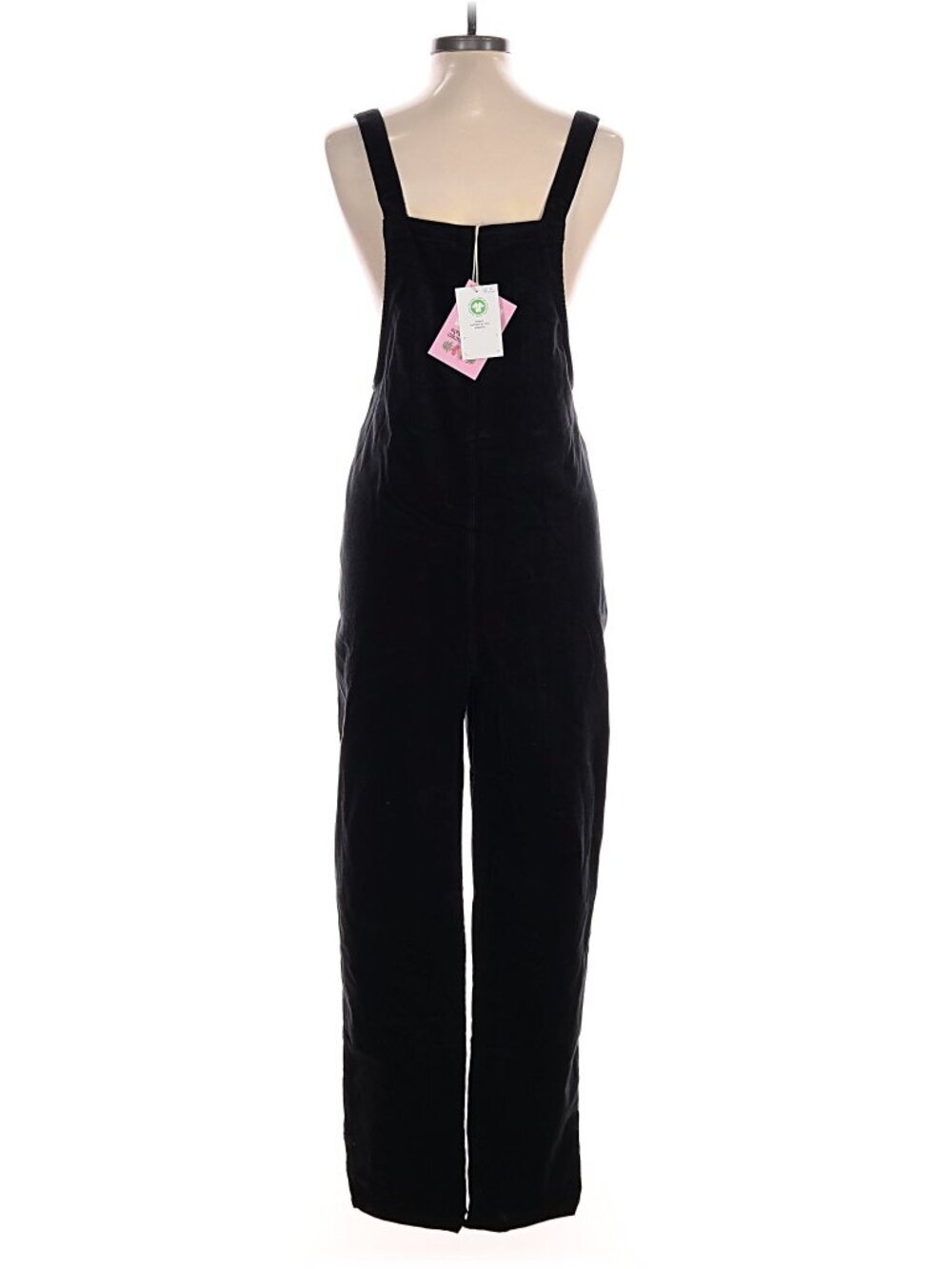 Lucy & Yak Easton Corduroy Dungarees Black UK 10 Long NWT Organic Cotton - Picture 3 of 3